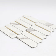 Mosaic Hexagone Allongé Contour OR — 277×273mm