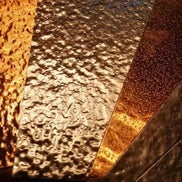 OXIDE Panneau Ondulé En Bois Composite - Or Rose 122×244cm