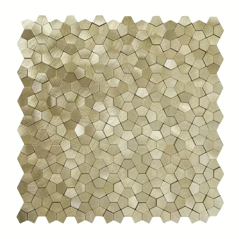 Mosaic Polygone Marron CLAIR — 282×282mm