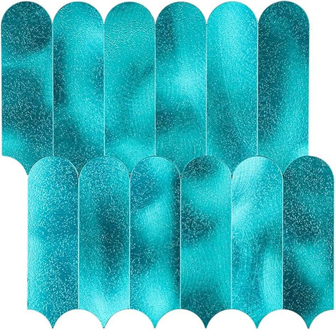 Mosaic Eventail BLEU Turquoise — 298×288mm