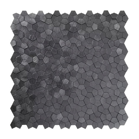 Mosaic Polygone GRIS Foncé — 282×282mm