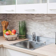 Mosaic RECT Travertin GRIS PERLE — 275×298mm