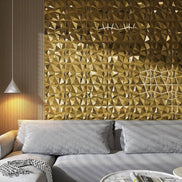 Prisma Panneaux Muraux En PVC 3D - OR 50Cm*50Cm