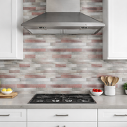 Mosaic Rectangle Argent/Rose — 296×298mm