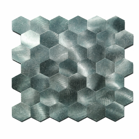 Mosaic MINI Hexagone GRIS / NOIR — 288×292mm