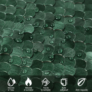 Mosaic MINI Ecaille VERT Brossé — 288×298mm