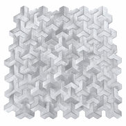Mosaic MINI Chevron Y Argent — 303×280mm