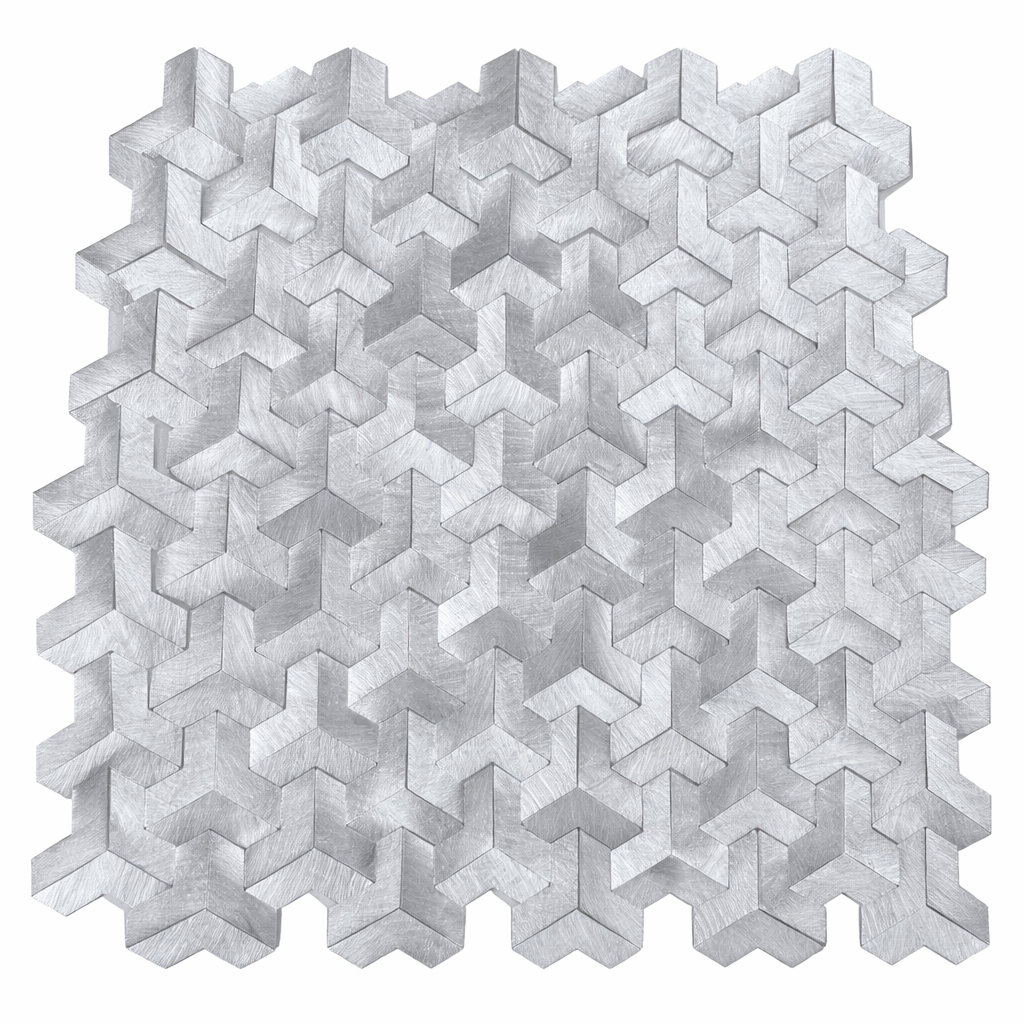Mosaic MINI Chevron Y Argent — 303×280mm