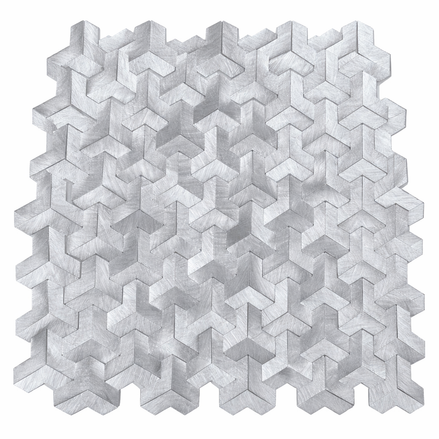 Mosaic MINI Chevron Y Argent — 303×280mm