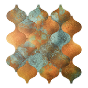Mosaic Arabesque OCEAN DE Cuivre — 252×256mm
