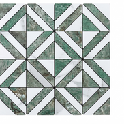 Mosaic Triangle VERT / Marbre — 300×300mm