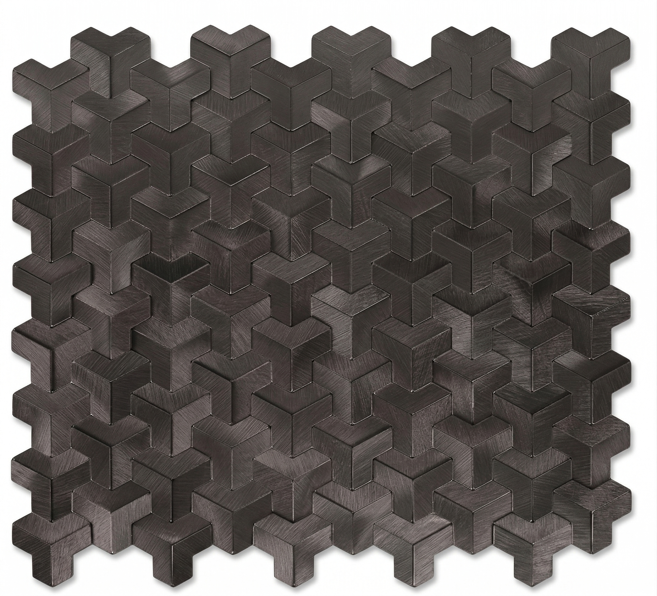 Mosaic MINI Chevron Y NOIR — 303×280mm
