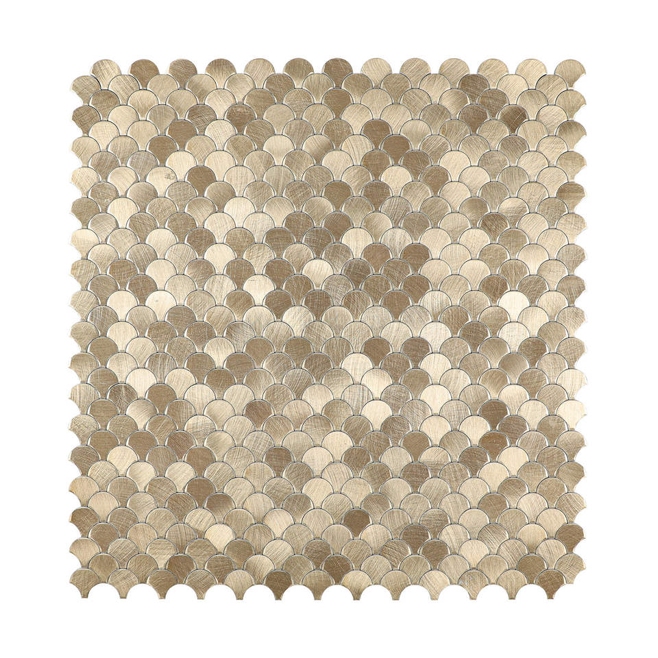 Mosaic MINI Ecaille OR Brossé — 288×298mm