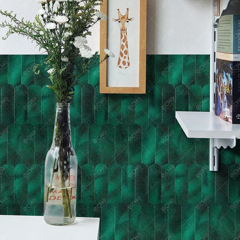 Mosaic Eventail VERT — 298×288mm