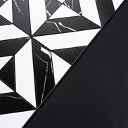 Mosaic Triangle NOIR / Marbre — 300×300mm