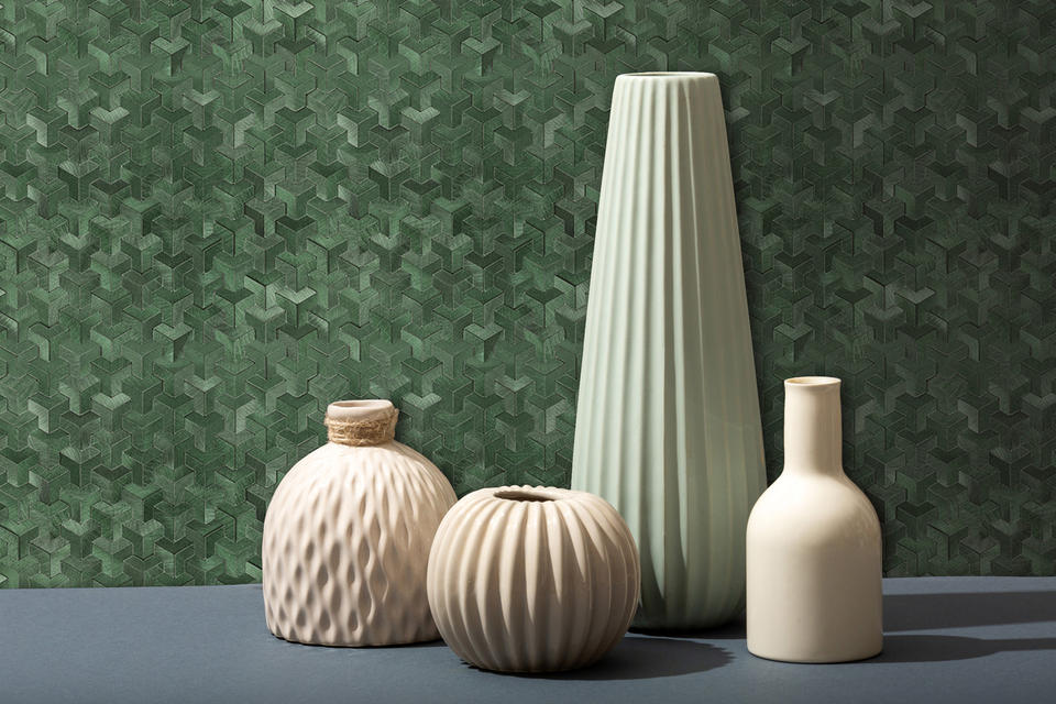 Mosaic MINI Chevron Y VERT — 303×280mm