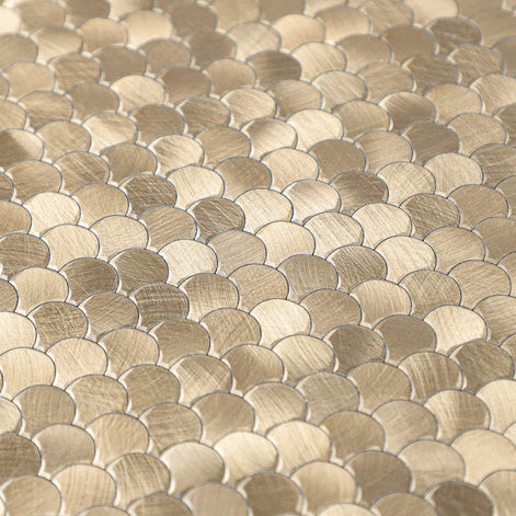 Mosaic MINI Ecaille OR Brossé — 288×298mm