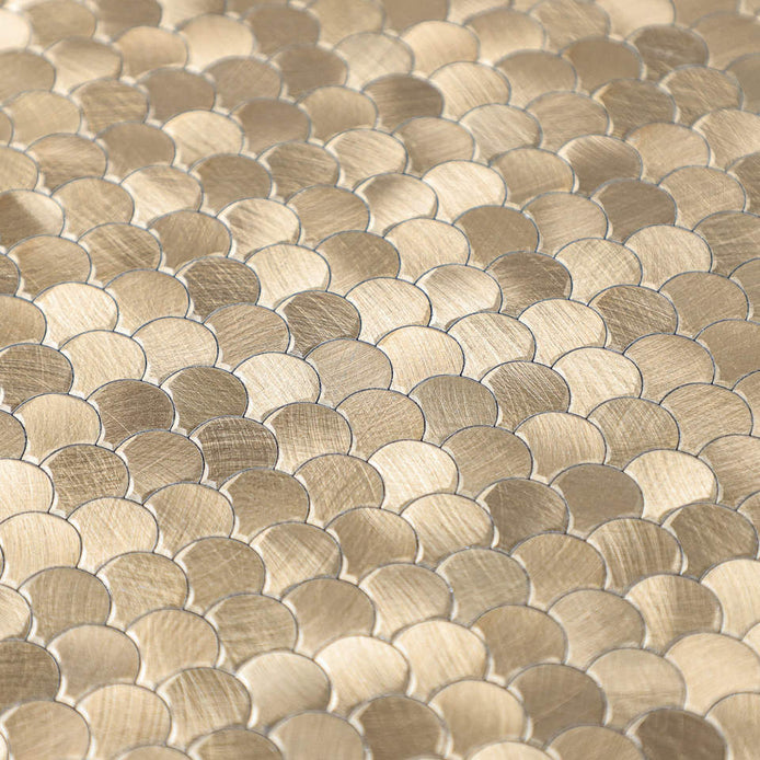 Mosaic MINI Ecaille OR Brossé — 288×298mm