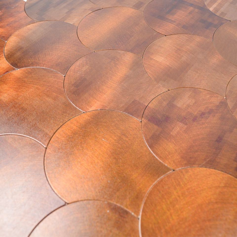 Mosaic Ecaille Marron — 268×303mm