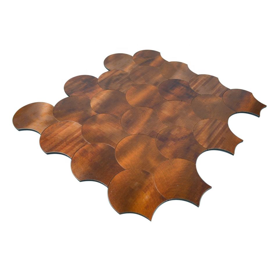 Mosaic Ecaille Marron — 268×303mm