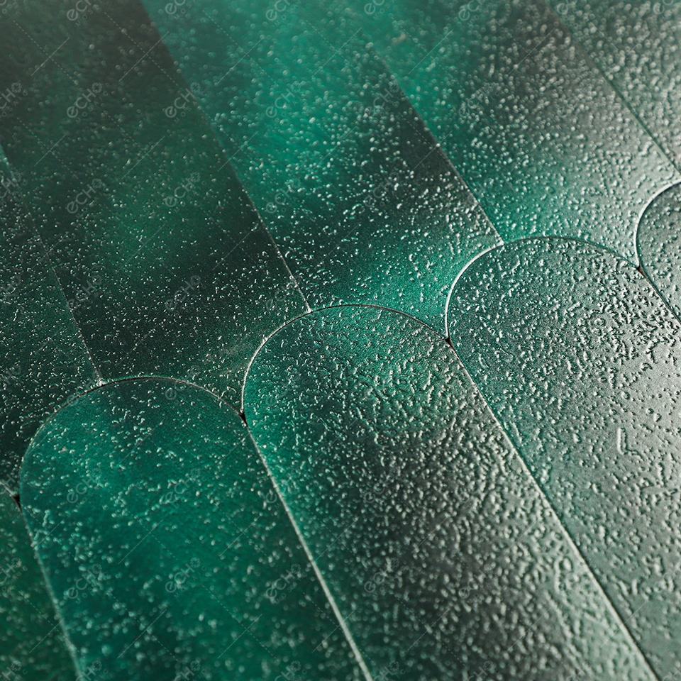 Mosaic Eventail VERT — 298×288mm