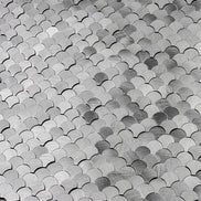 Mosaic MINI Ecaille Argent Brossé — 288×298mm