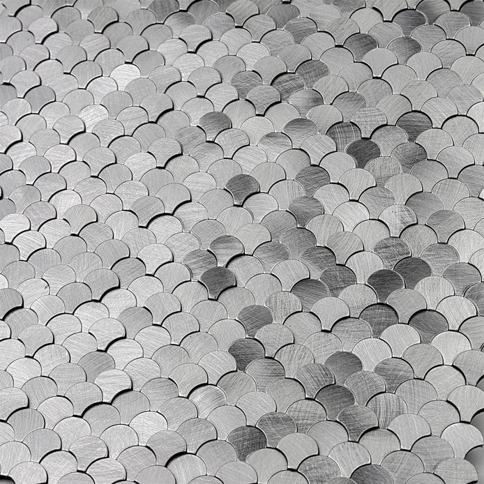 Mosaic MINI Ecaille Argent Brossé — 288×298mm