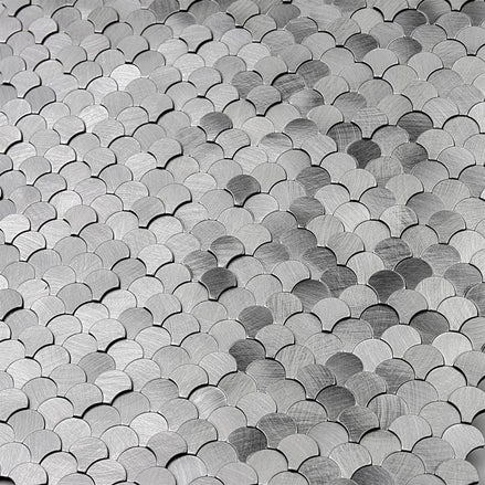 Mosaic MINI Ecaille Argent Brossé — 288×298mm