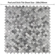 Mosaic MINI Ecaille Argent Brossé — 288×298mm