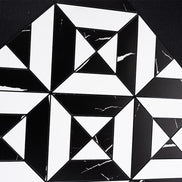 Mosaic Triangle NOIR / Marbre — 300×300mm