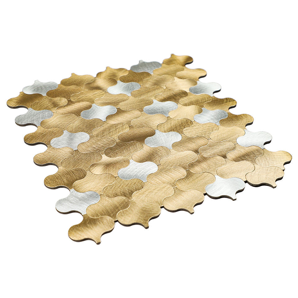 Mosaic Arabesque OR / Argent — 280×275mm