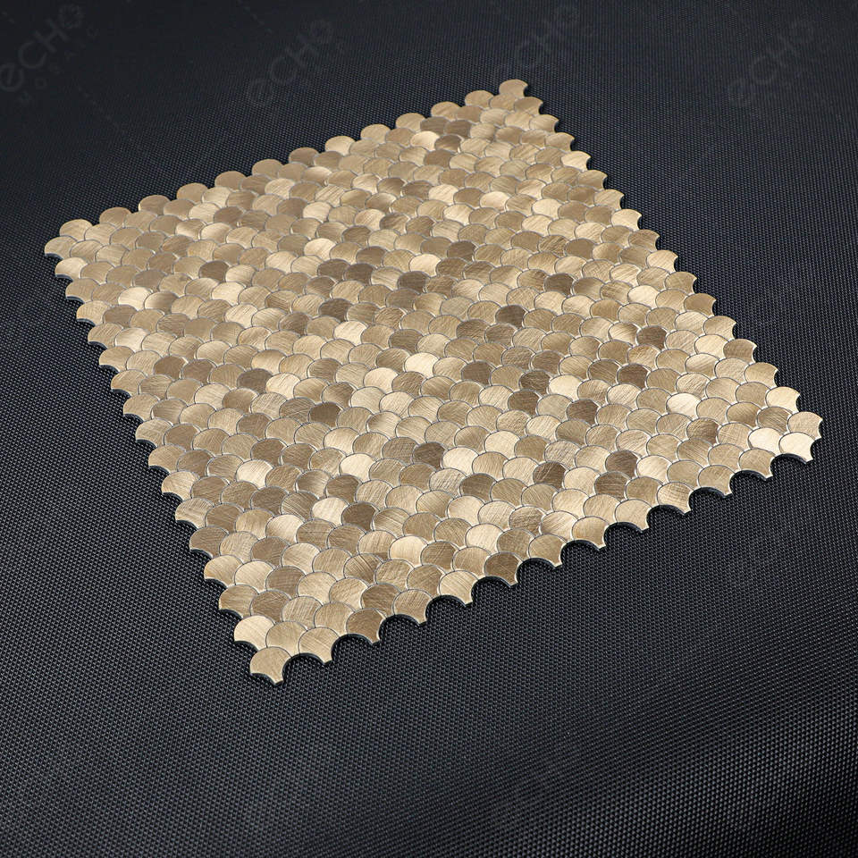 Mosaic MINI Ecaille OR Brossé — 288×298mm