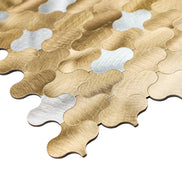 Mosaic Arabesque OR / Argent — 280×275mm