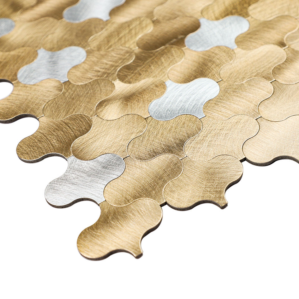 Mosaic Arabesque OR / Argent — 280×275mm