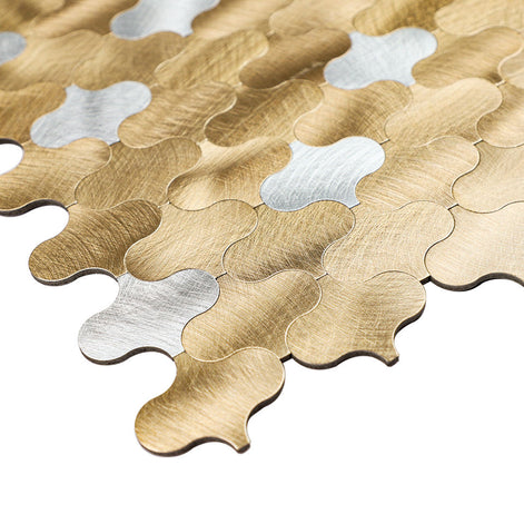 Mosaic Arabesque OR / Argent — 280×275mm