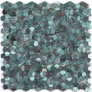 Mosaic Pentagone Emeraude Bleu/Vert — 282×282mm