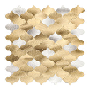 Mosaic Arabesque OR / Argent — 280×275mm