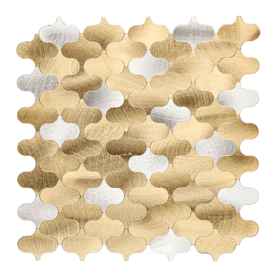 Mosaic Arabesque OR / Argent — 280×275mm