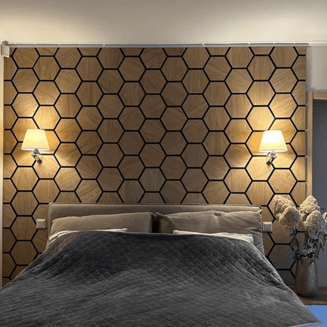 Panneau acoustique HDF Sonea Hexa — 80×65,5cm