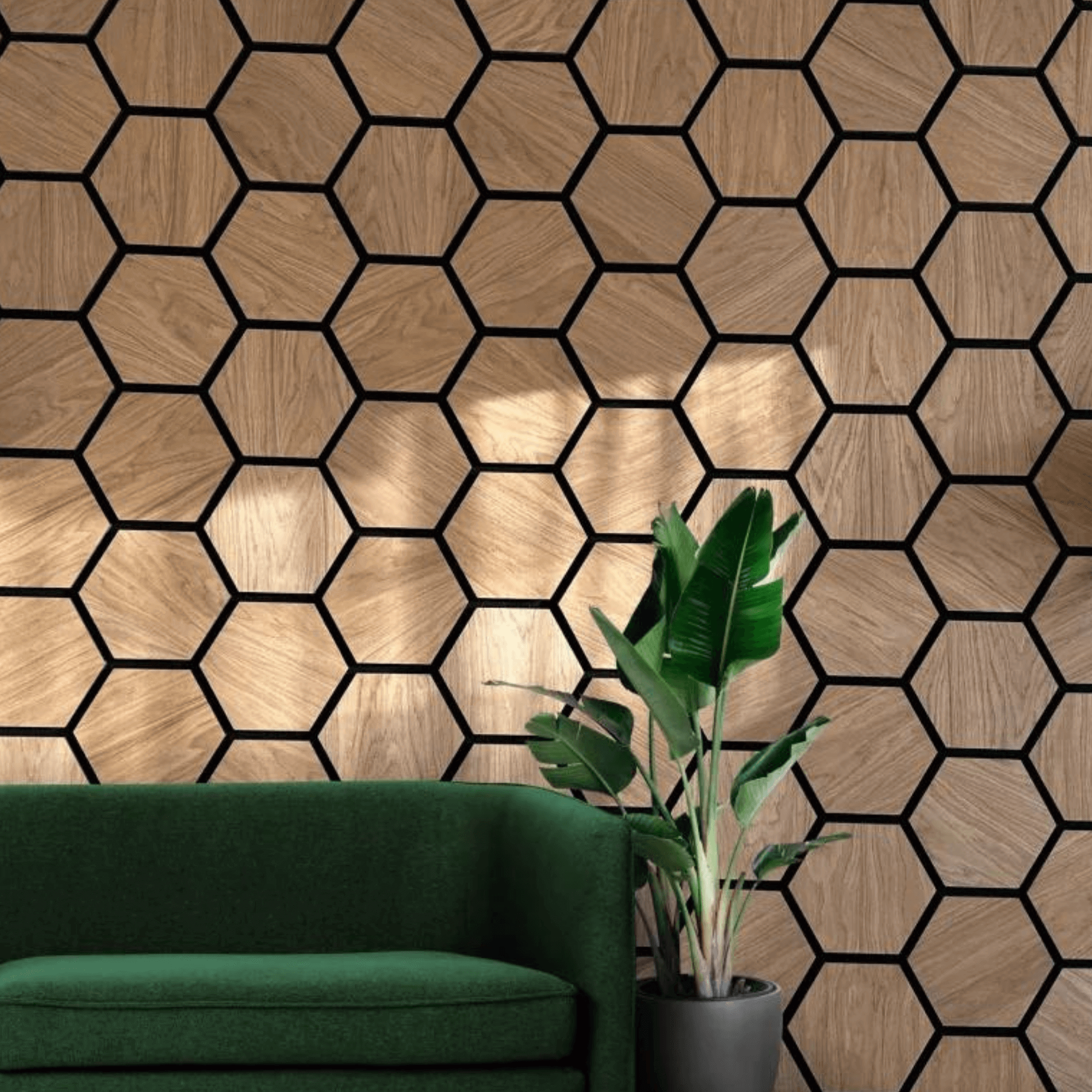 Panneau acoustique HDF Sonea Hexa — 80×65,5cm