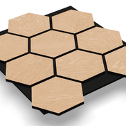 Panneau acoustique HDF Sonea Hexa — 80×65,5cm
