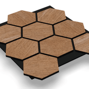 Panneau acoustique HDF Sonea Hexa — 80×65,5cm