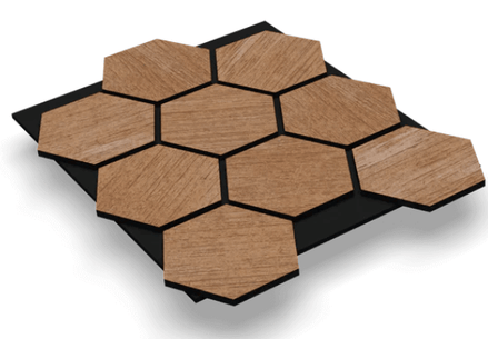 Panneau acoustique HDF Sonea Hexa — 80×65,5cm