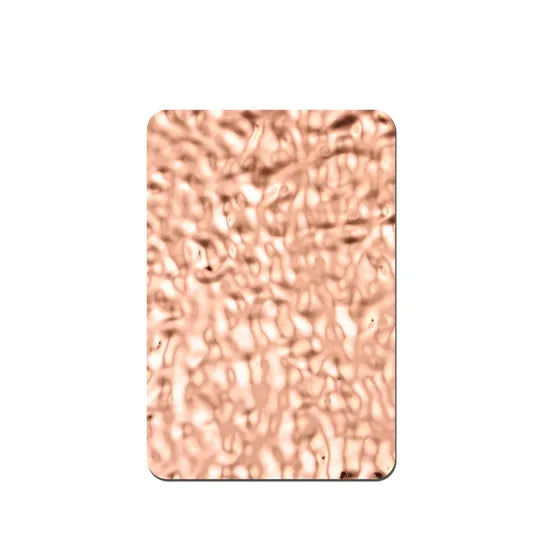OXIDE Panneau Ondulé En Bois Composite - Or Rose 122×244cm