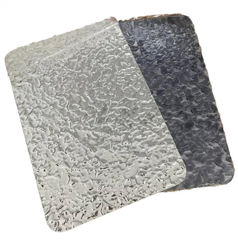 OXIDE Panneau Ondulé En Bois Composite - Argent 122×244cm