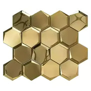 Mosaic Hexagone OR / Miroir — 264×304mm
