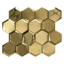 Mosaic Hexagone OR / Miroir — 264×304mm