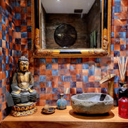 Mosaic CARRE OCEAN DE Cuivre — 305×305mm