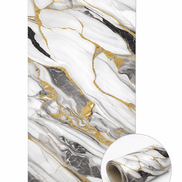 AUREA Autocollant Mural 22 Fils - Leya Bleu 120×300cm