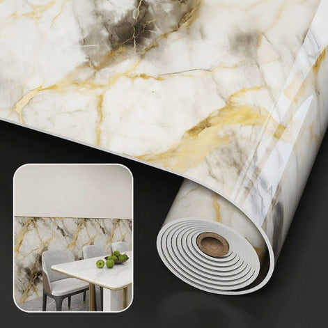 AUREA Autocollant Mural 22 Fils - Leya Bleu 120×300cm